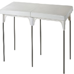 שולחן לבן פלסטיק כתר 180X70